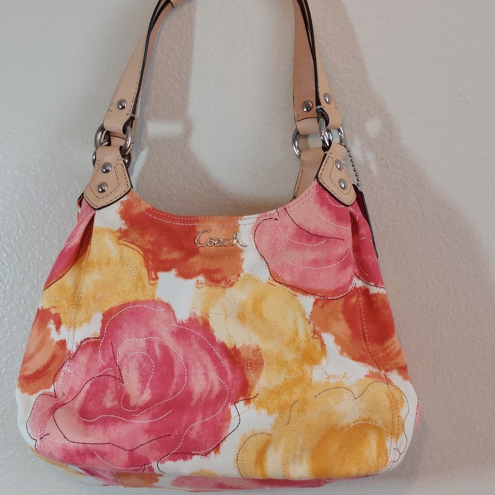 NEW Coach Ashley Floral Hobo Handbag with tags